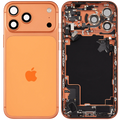 Backcover/Rahmen mit Ladebuchse Flex & Small Parts für iPhone 17 Pro Max (EU / Global Version) (gebrauchter OEM-Ausbau, Qualität B) (Cosmic Orange)