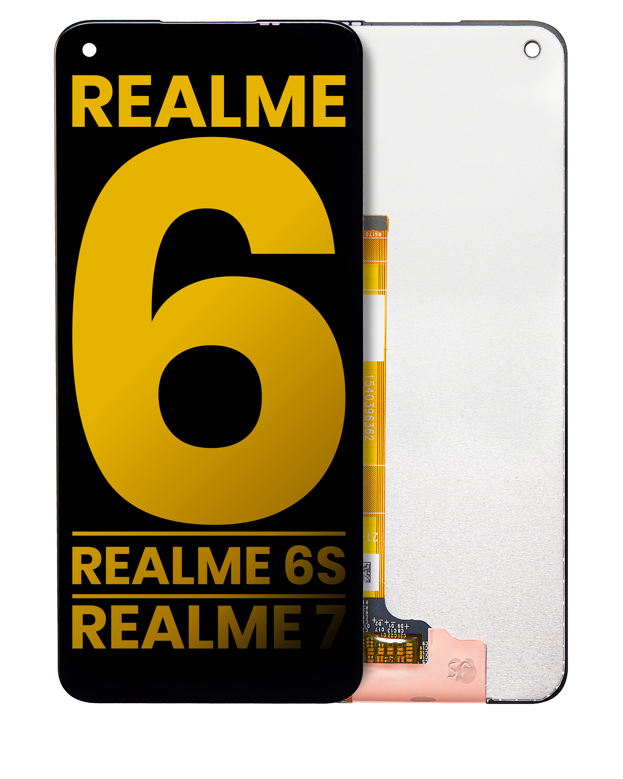 LCD-Display ohne Rahmen für Realme 6 / 6S / 7 (Refurbished) (Alle Farben)