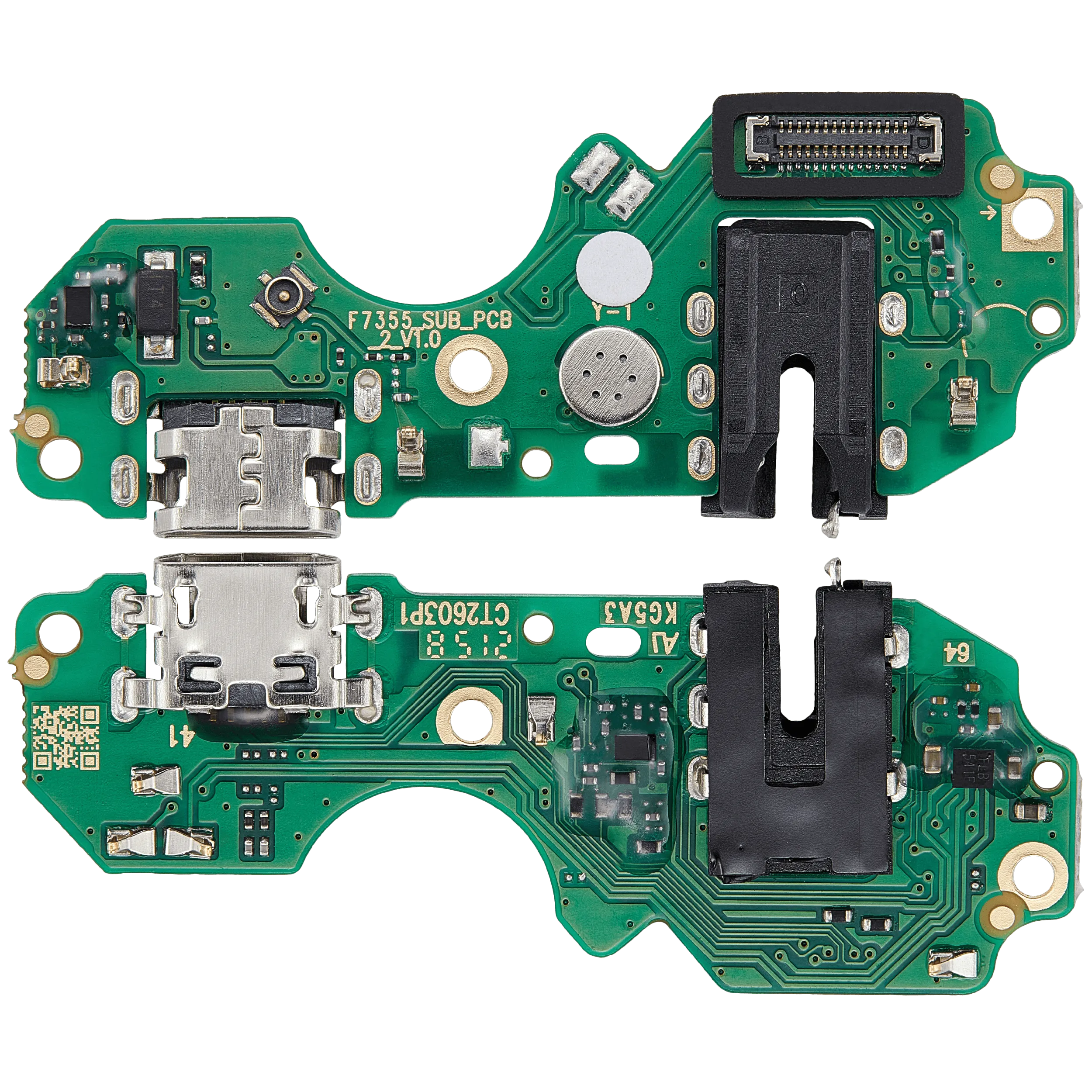 Ladebuchse Board mit Vibrator And Headphone Jack für Infinix Smart 6 HD (X6512) (Aftermarket Plus)