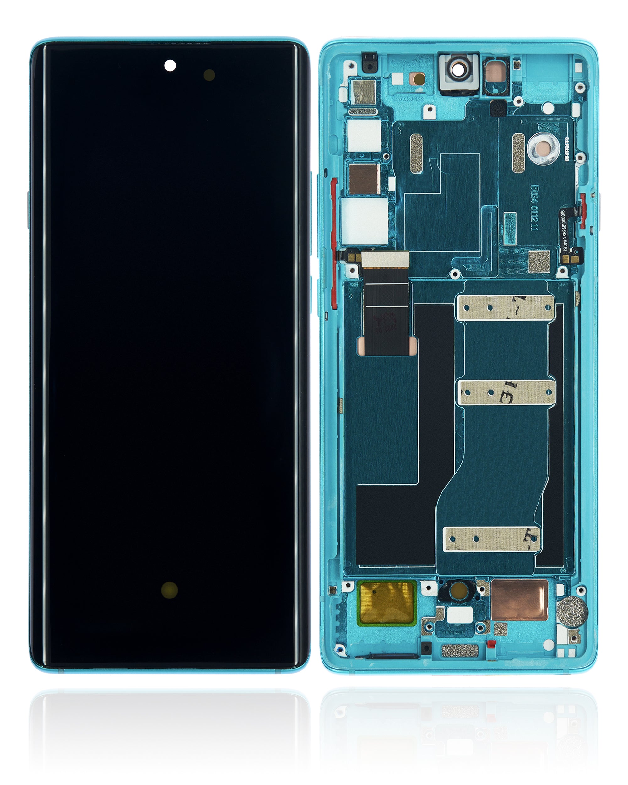 OLED-Display mit Rahmen für TCL 20 Pro 5G, Refurbished, Marine Blue