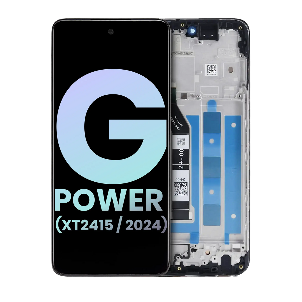 LCD-Display mit Rahmen für Moto G Power 5G 2024 Original OEM Alle Farben