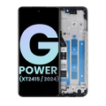 LCD-Display mit Rahmen für Moto G Power 5G 2024 Original OEM Alle Farben