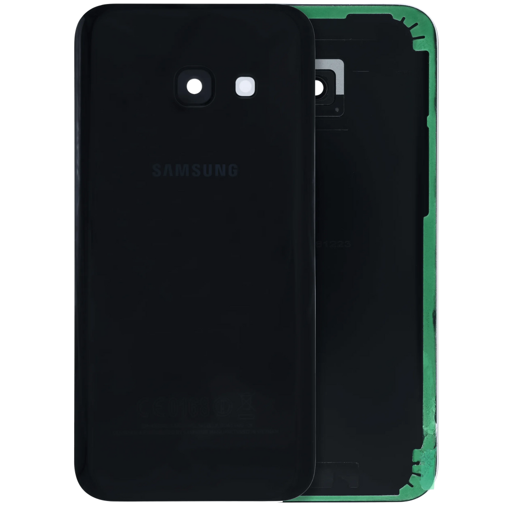 Backcover mit Camera Lens Compatible für Samsung Galaxy A3 (A320) (Service Pack) (Schwarz)