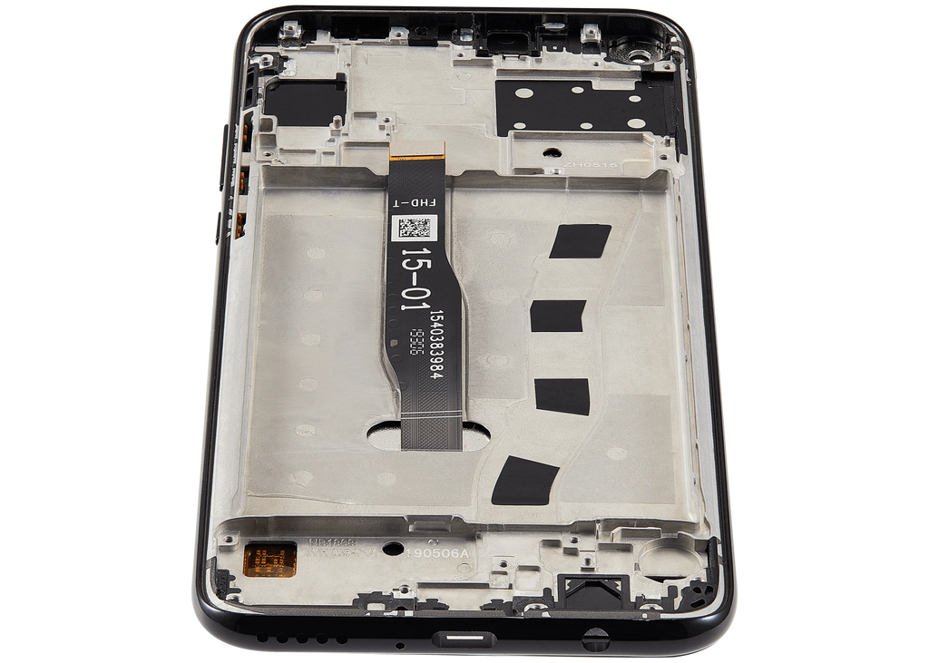 LCD-Display mit Rahmen für Huawei Nova 5i (2019) (Refurbished) (Schwarz)