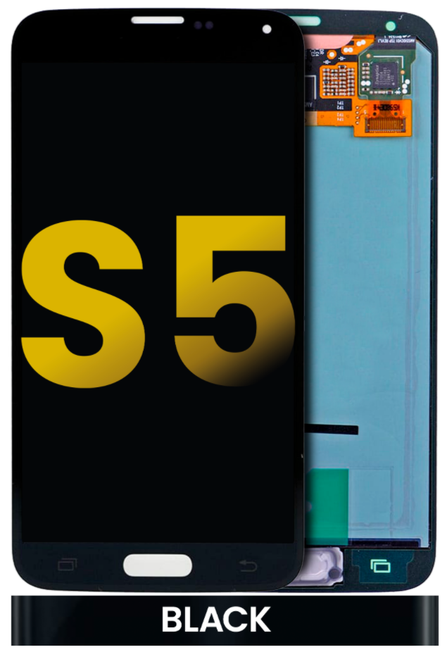 OLED-Display ohne Rahmen für Samsung Galaxy S5 (Service Pack) (Schwarz)