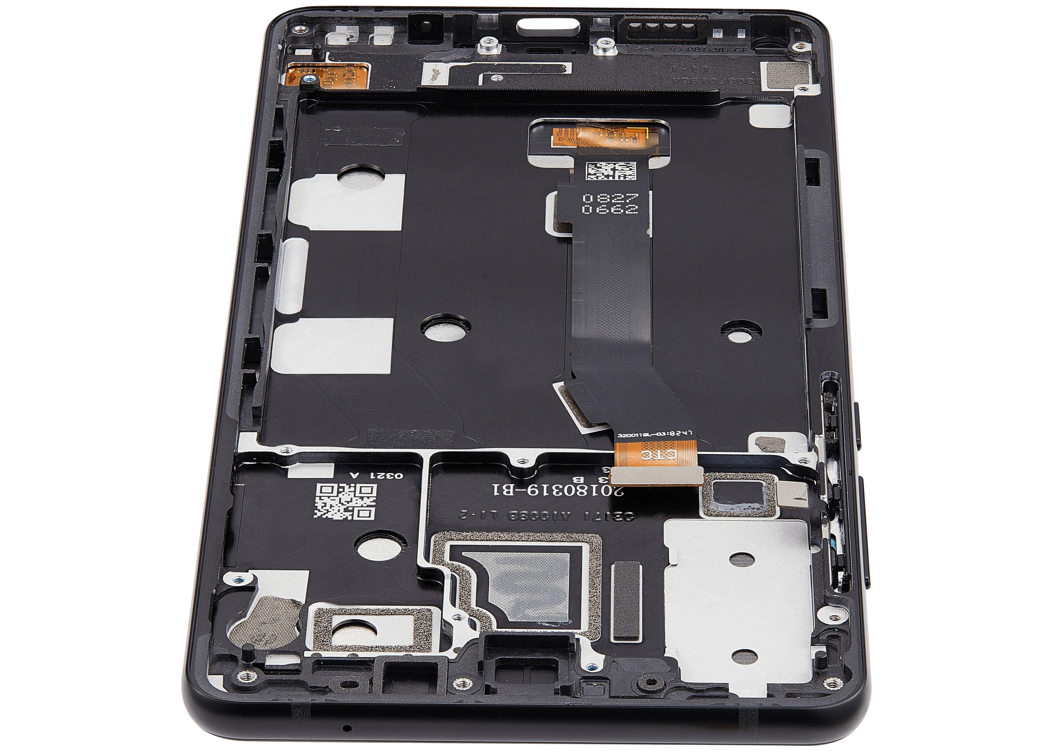 LCD-Display mit Rahmen für Xiaomi Mi Mix 2S (Aftermarket Plus) (Schwarz)