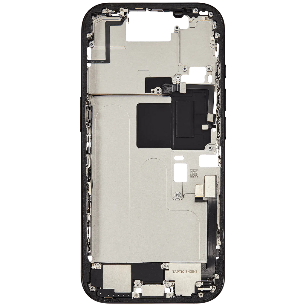 Gehäuse mit Ladebuchse für iPhone 16 Pro US Schwarz Titan OEM A