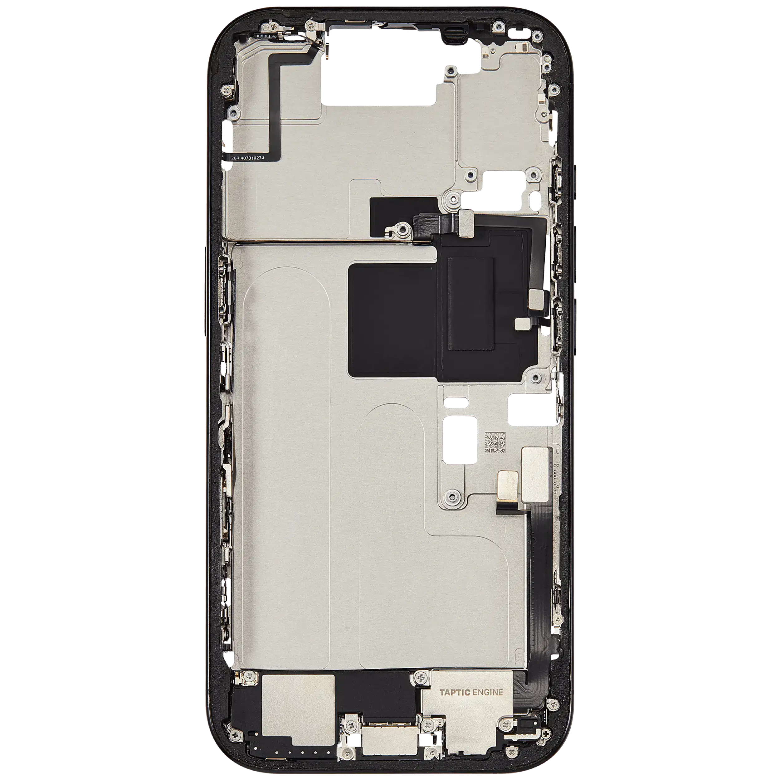 Gehäuse mit Ladebuchse für iPhone 16 Pro US Schwarz Titan OEM A