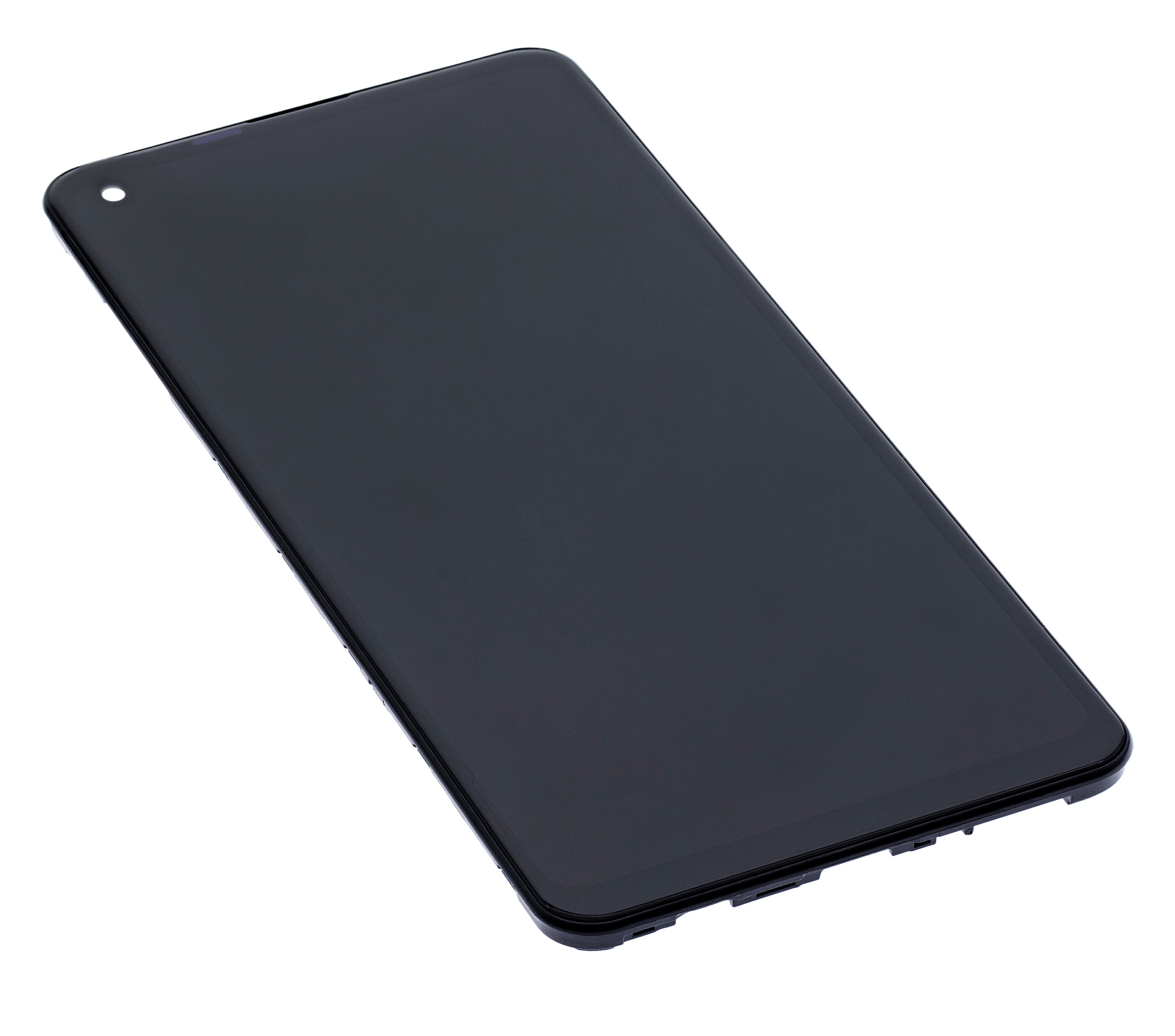 LCD-Display mit Rahmen für Samsung Galaxy A21s (A217 / 2020) (Service Pack) (Schwarz)