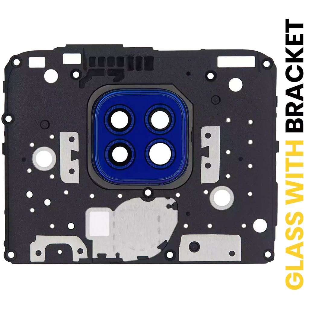 Rear Camera Lens with Holder for Motorola Moto G9 Play (XT2083 / 2020) (Blue)