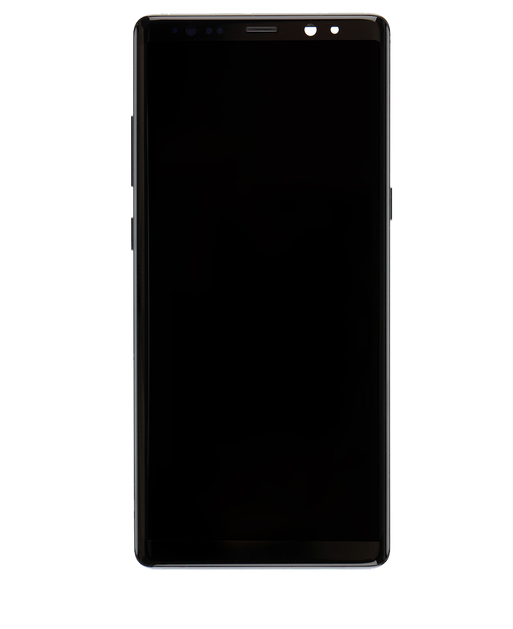 OLED-Display mit Rahmen für Samsung Galaxy Note 8 (gebrauchter OEM-Ausbau, Qualität A) (Midnight Schwarz)