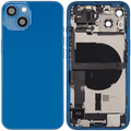 Backcover/Rahmen mit Ladebuchse Flex & Small Parts für iPhone 13 (EU / Global Version) (gebrauchter OEM-Ausbau, Qualität C) (Blau)