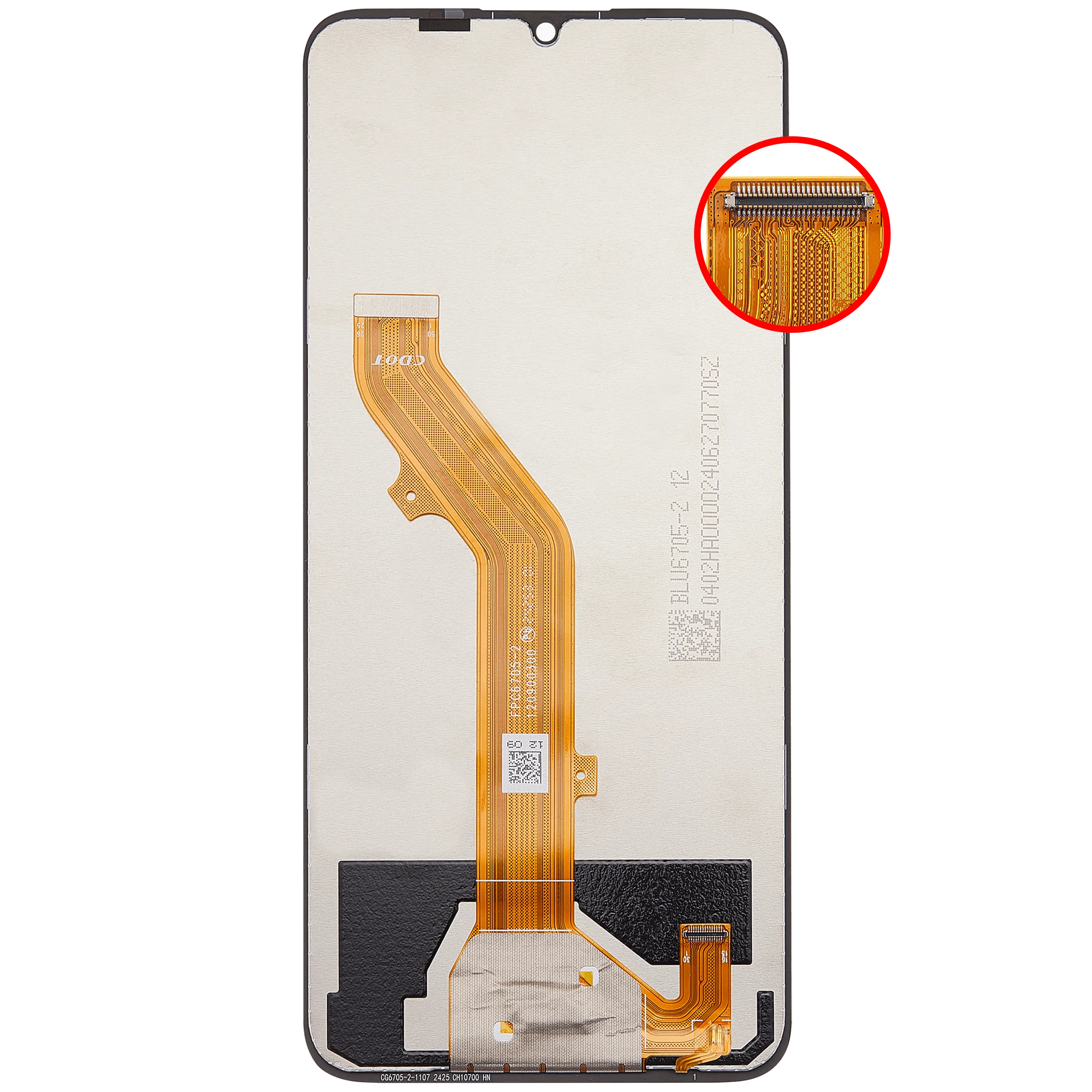 LCD-Display ohne Rahmen für TCL 40 SE (T610K) (Refurbished) (Alle Farben)