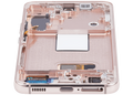OLED-Display mit Rahmen für Samsung Galaxy S22 5G (US & International) (Aftermarket Plus) (Pink Gold)