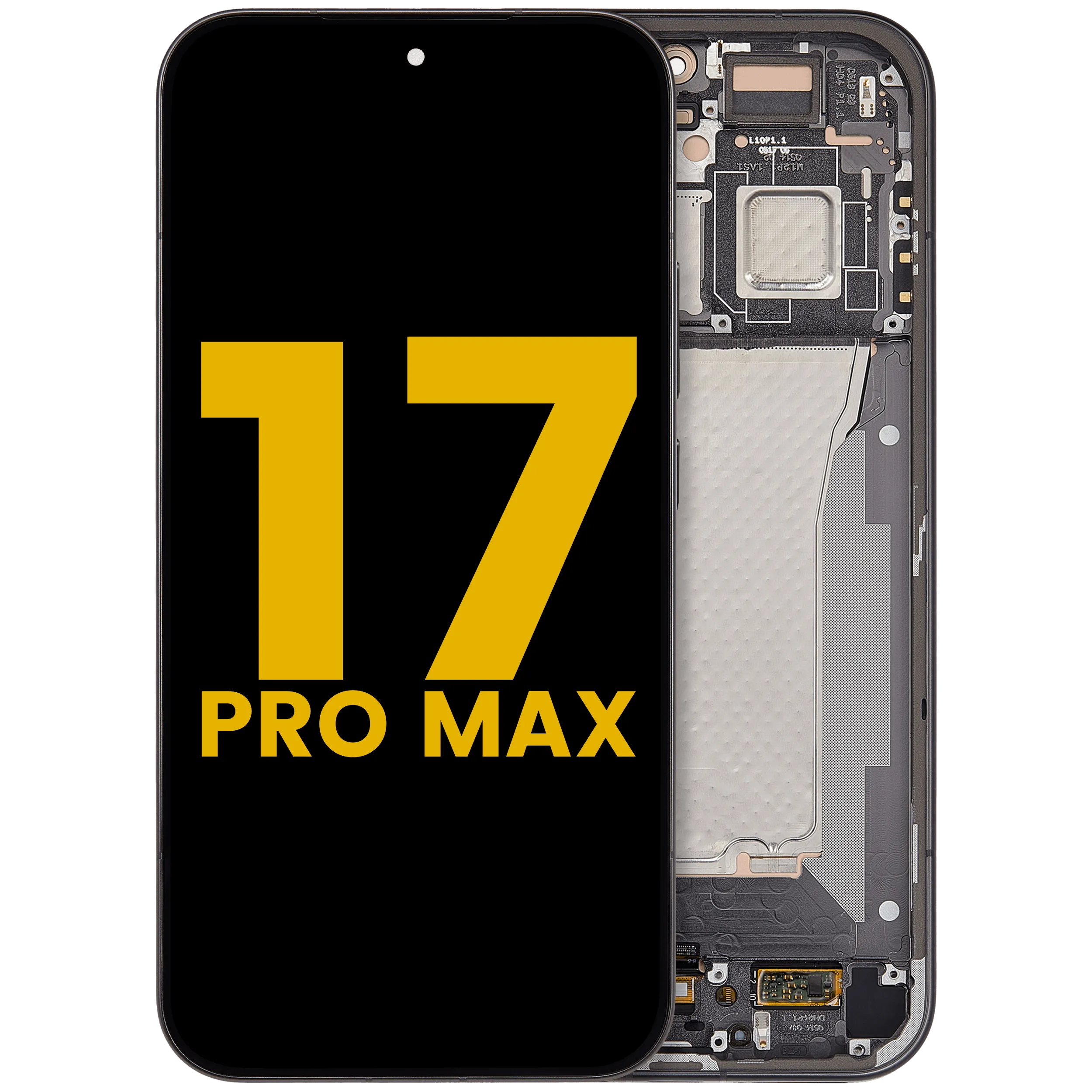 OLED-Display mit Rahmen für Xiaomi 17 Pro Max (Refurbished) (Schwarz)
