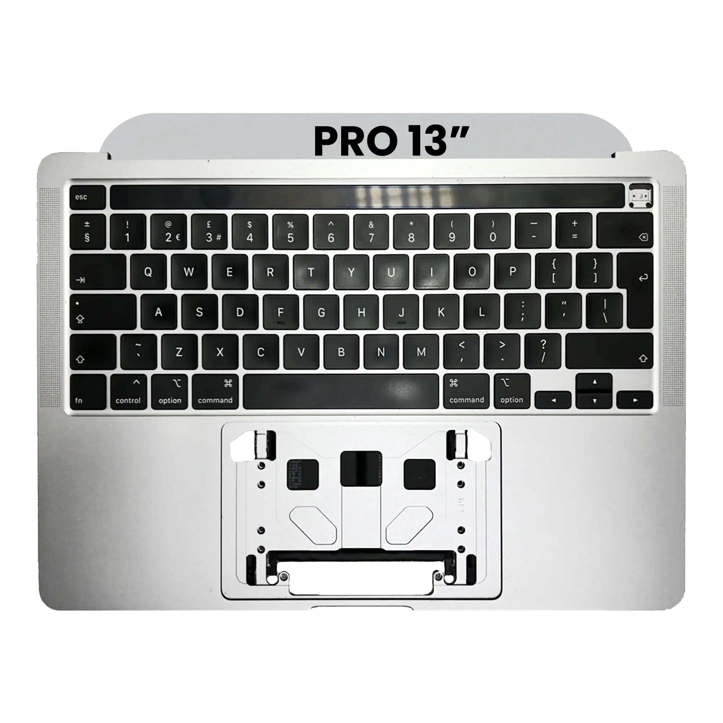 Top Case with Keyboard for MacBook Pro 13" A2251 (2020) (UK Keyboard) (Silver)