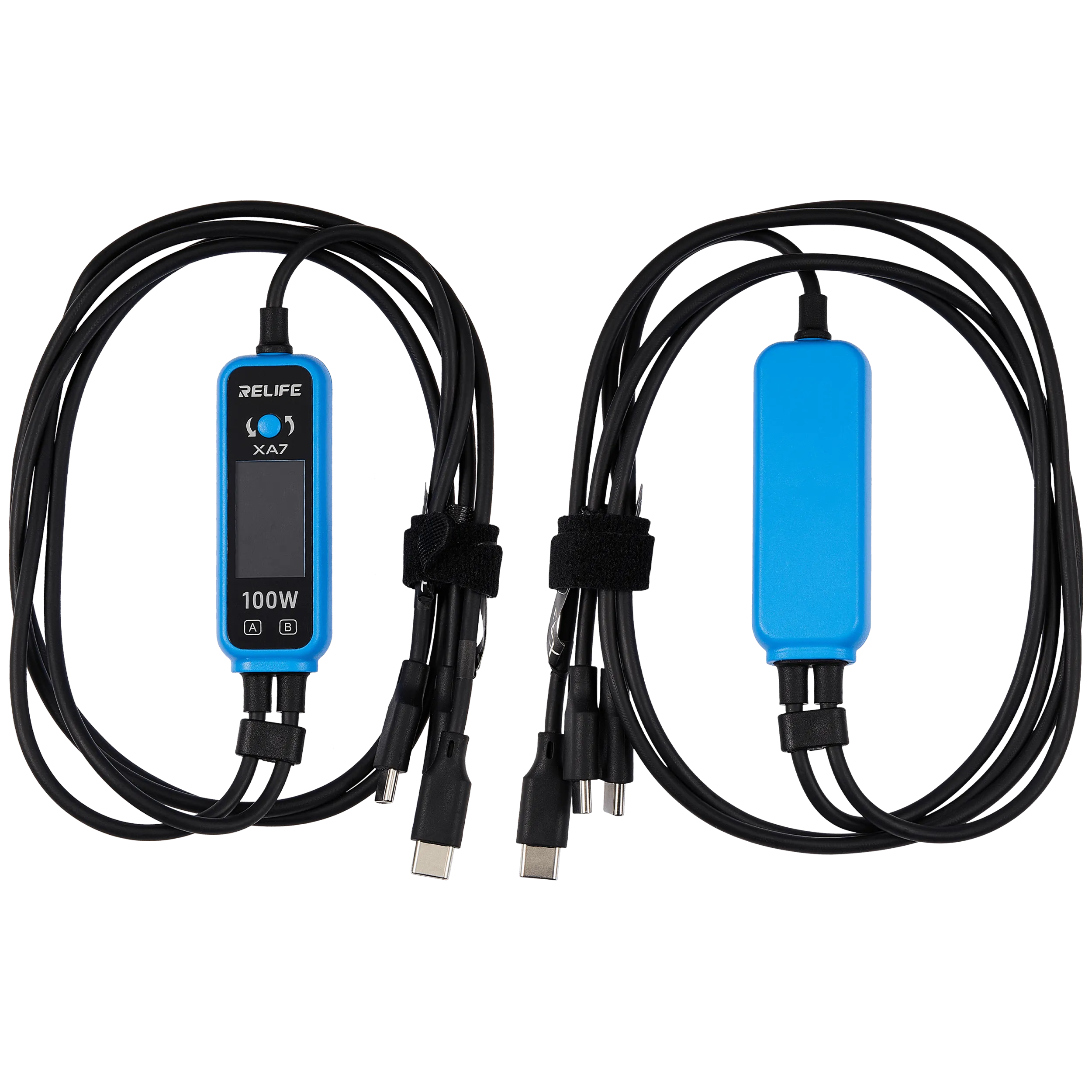 XA7 Digital Display 1-to-2 Fast Charging Cable (100W) (Relife)