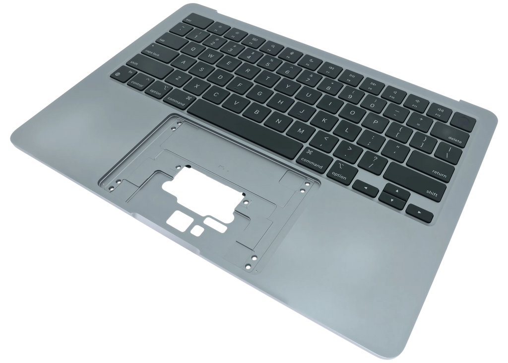 Top Case mit Keyboard (ANSI US) für MacBook Air 13" A2681 (2022) (gebrauchter OEM-Ausbau, Qualität A) (Space Grau)