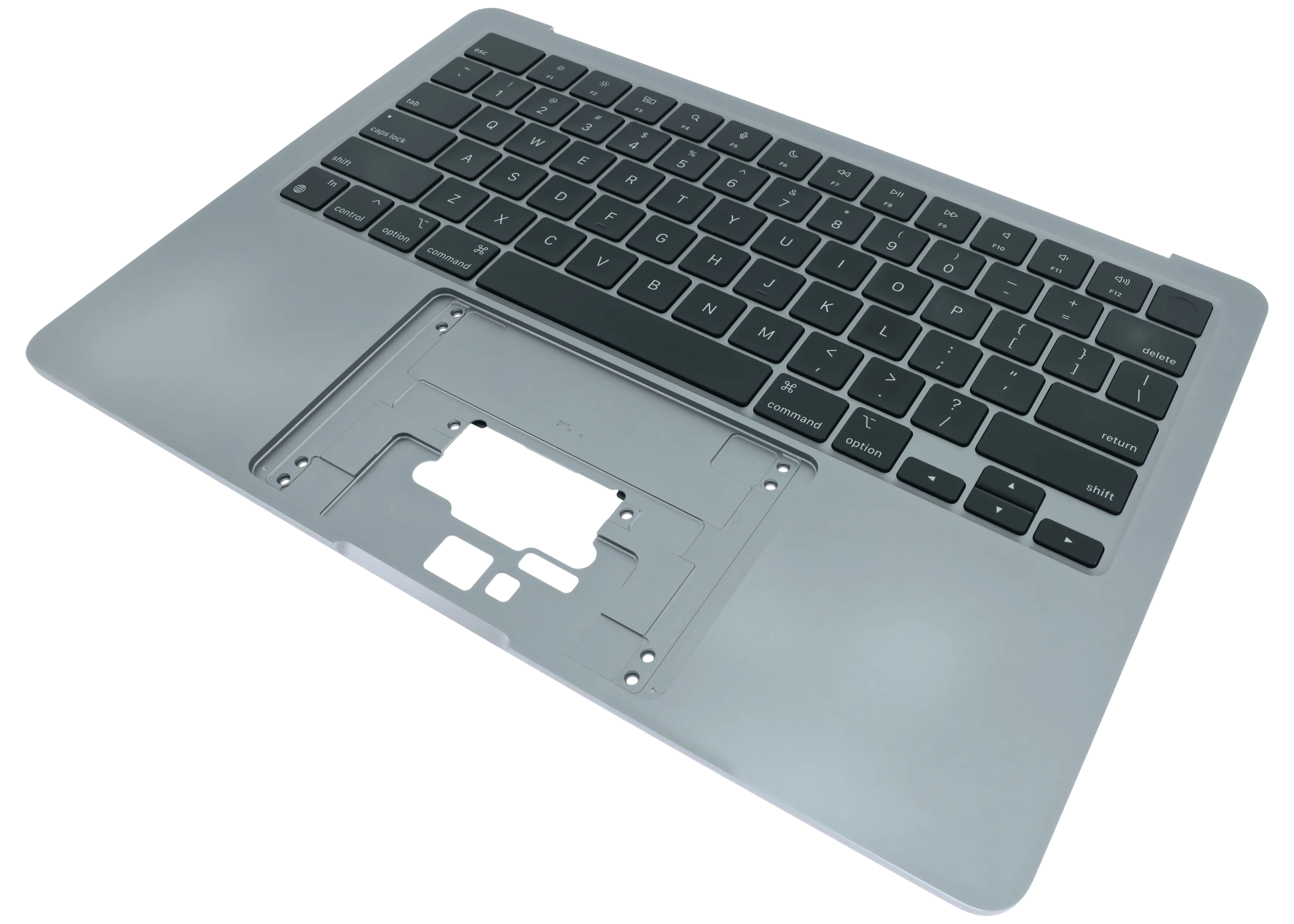 Top Case mit Keyboard (ANSI US) für MacBook Air 13" A2681 (2022) (gebrauchter OEM-Ausbau, Qualität A) (Space Grau)