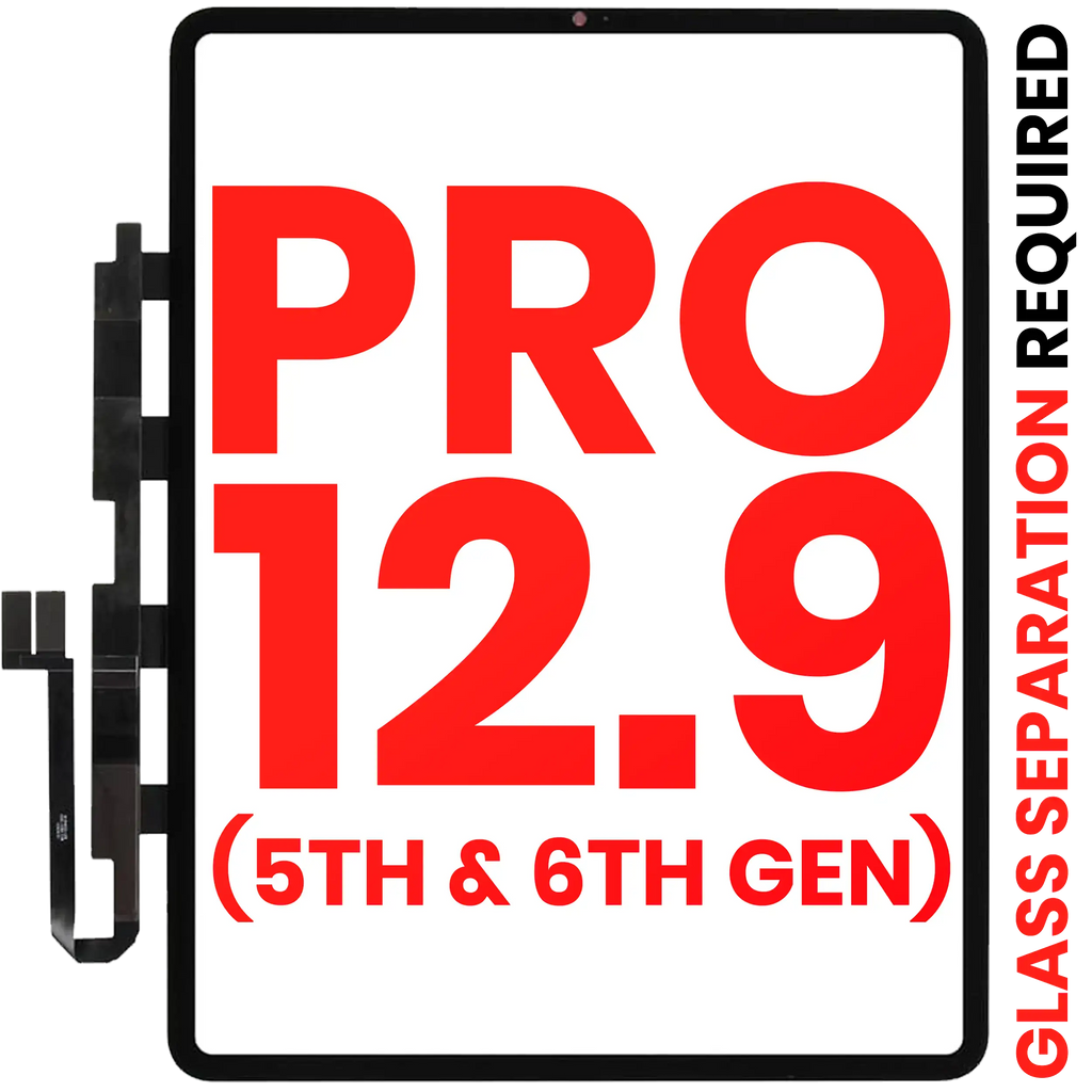 Digitizer iPad Pro 12.9" 5/6 Gen Aftermarket Plus, Glasentfernung erforderlich