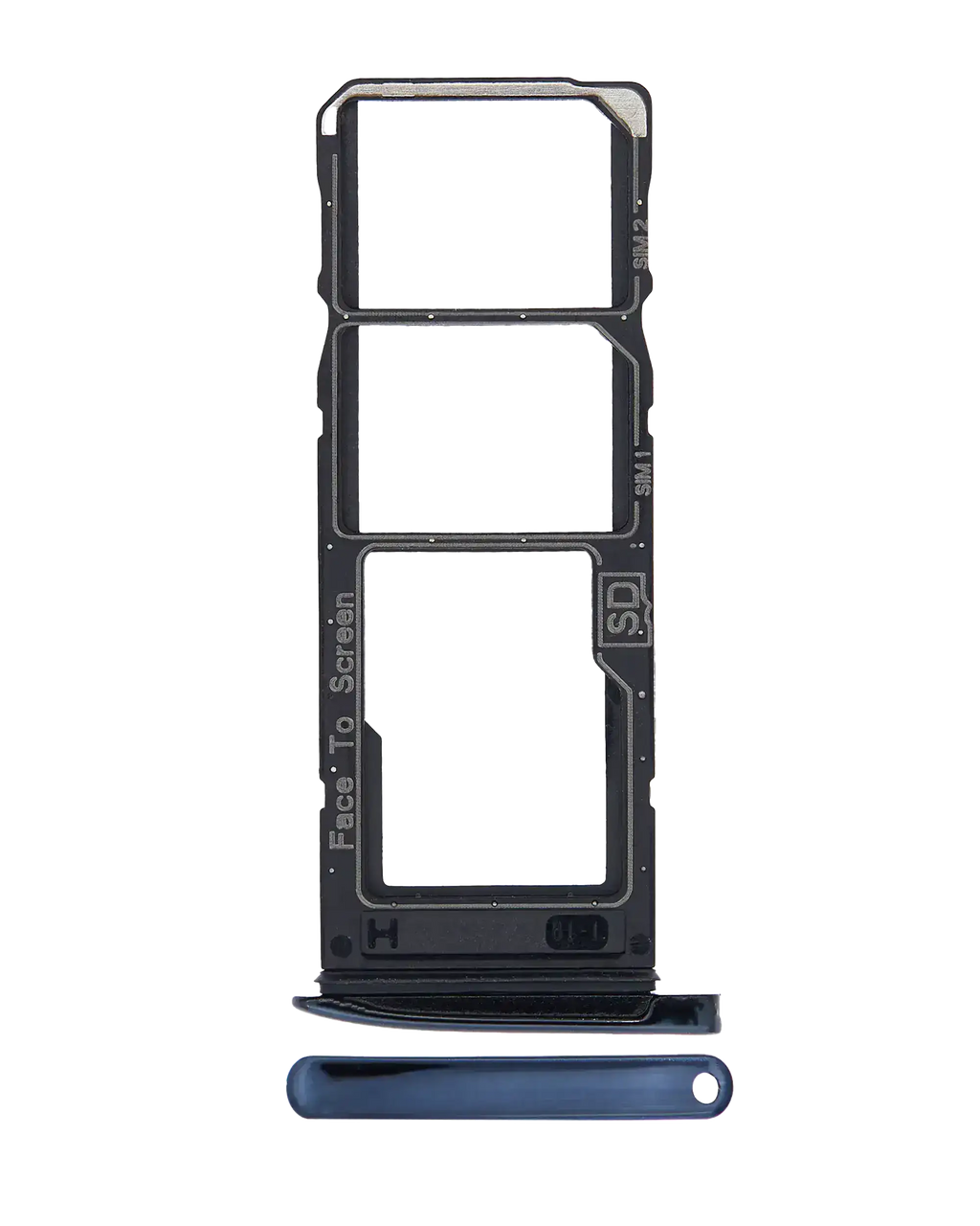 Dual SIM Card Tray for Motorola Moto G7 (XT1962 / 2019) / Moto G7 Plus (XT1965-2 / 2019) (Deep Indigo / Blue)