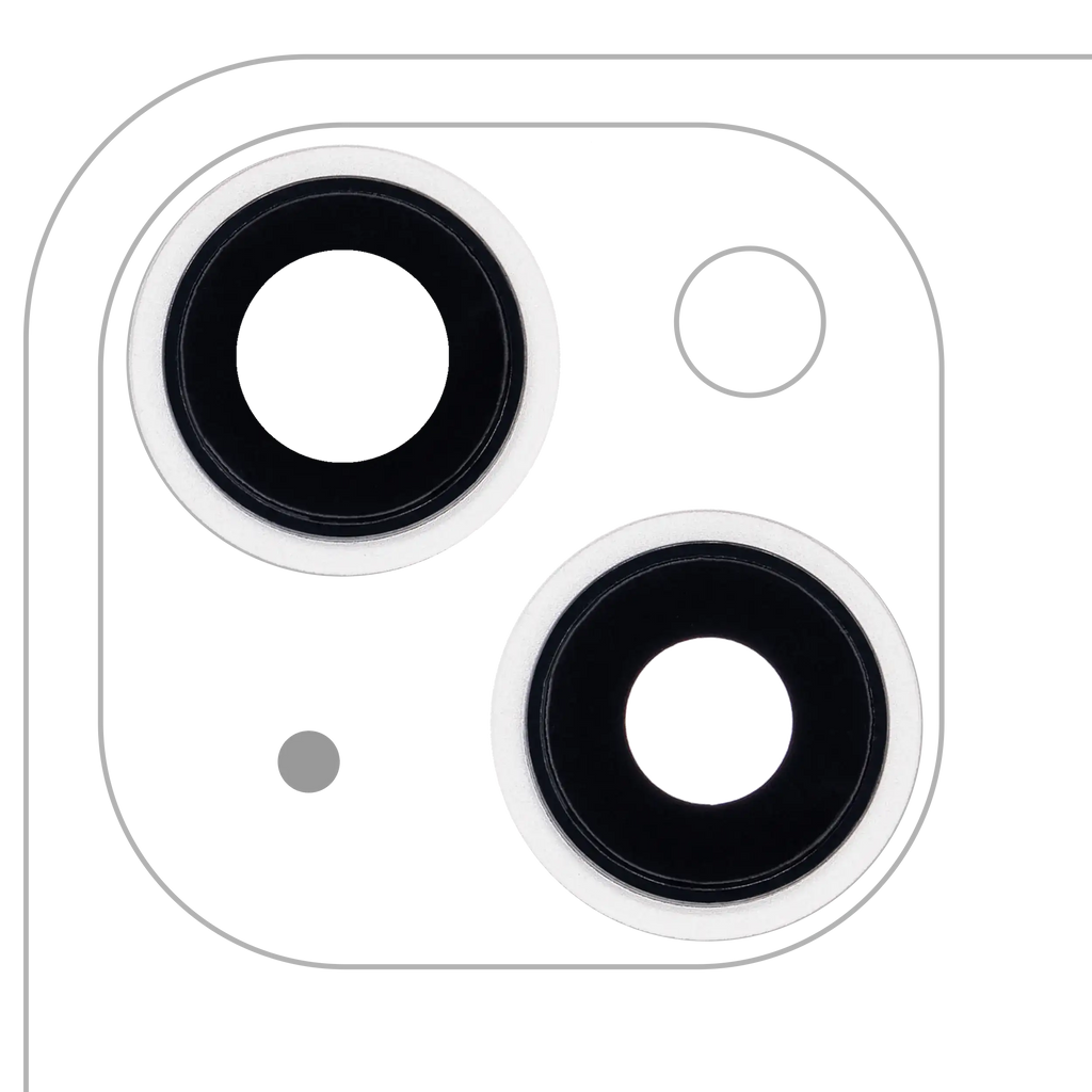Rückkamera-Linsenset mit Halterung & Bezel für iPhone 13/Mini Starlight Premium