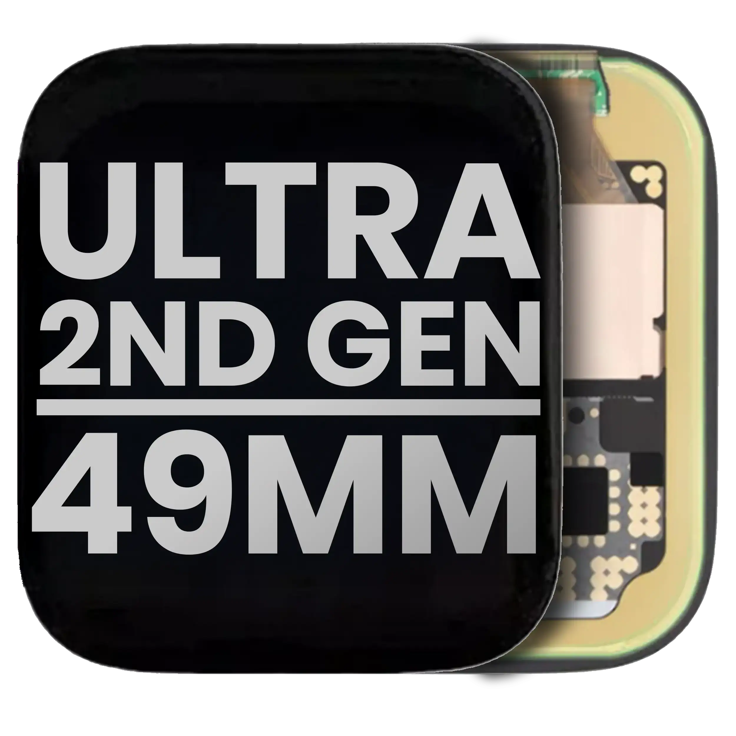 OLED-Display für Apple Watch Series Ultra (2nd Gen) 49mm (gebrauchter OEM-Ausbau, Qualität A)