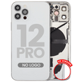 Back Housing with Small Parts for iPhone 12 Pro (US Version) (Aftermarket Plus) (Silver)