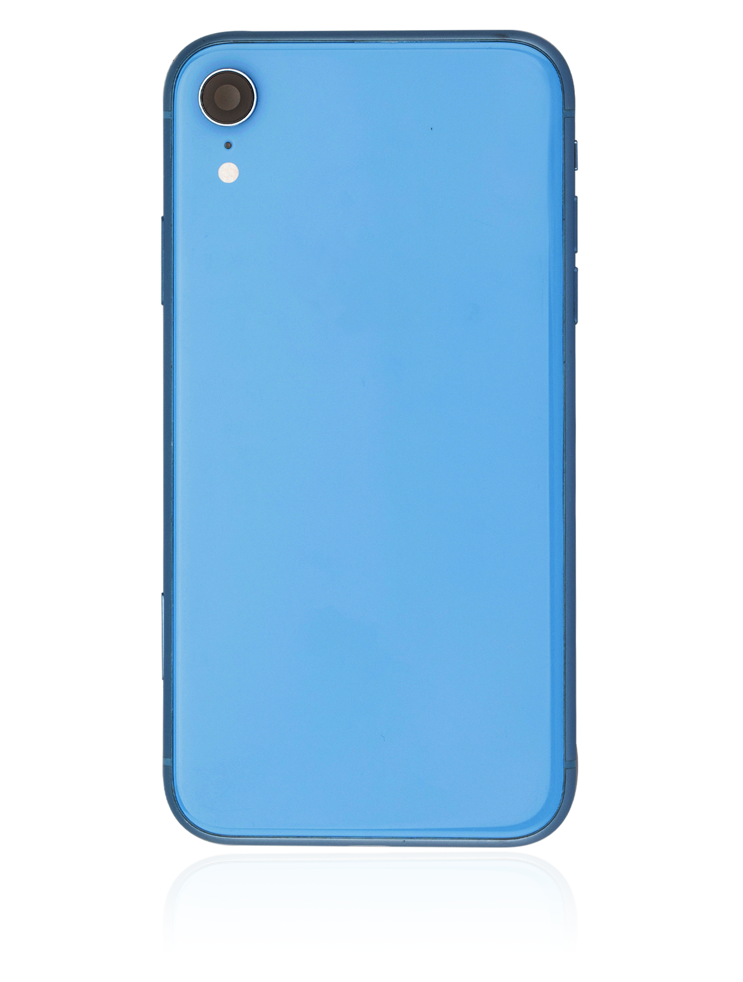 Backcover/Rahmen mit Small Components Pre-Installed für iPhone XR (gebrauchter OEM-Ausbau, Qualität B) (Blau)
