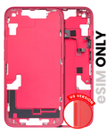 Midframe/Rahmen + Kleinteile iPhone 14 US rot OEM Qualität B