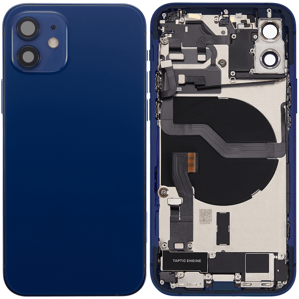 Original Apple-Ausbau C gebraucht – iPhone 12 EU / Backcover/Rahmen Blau