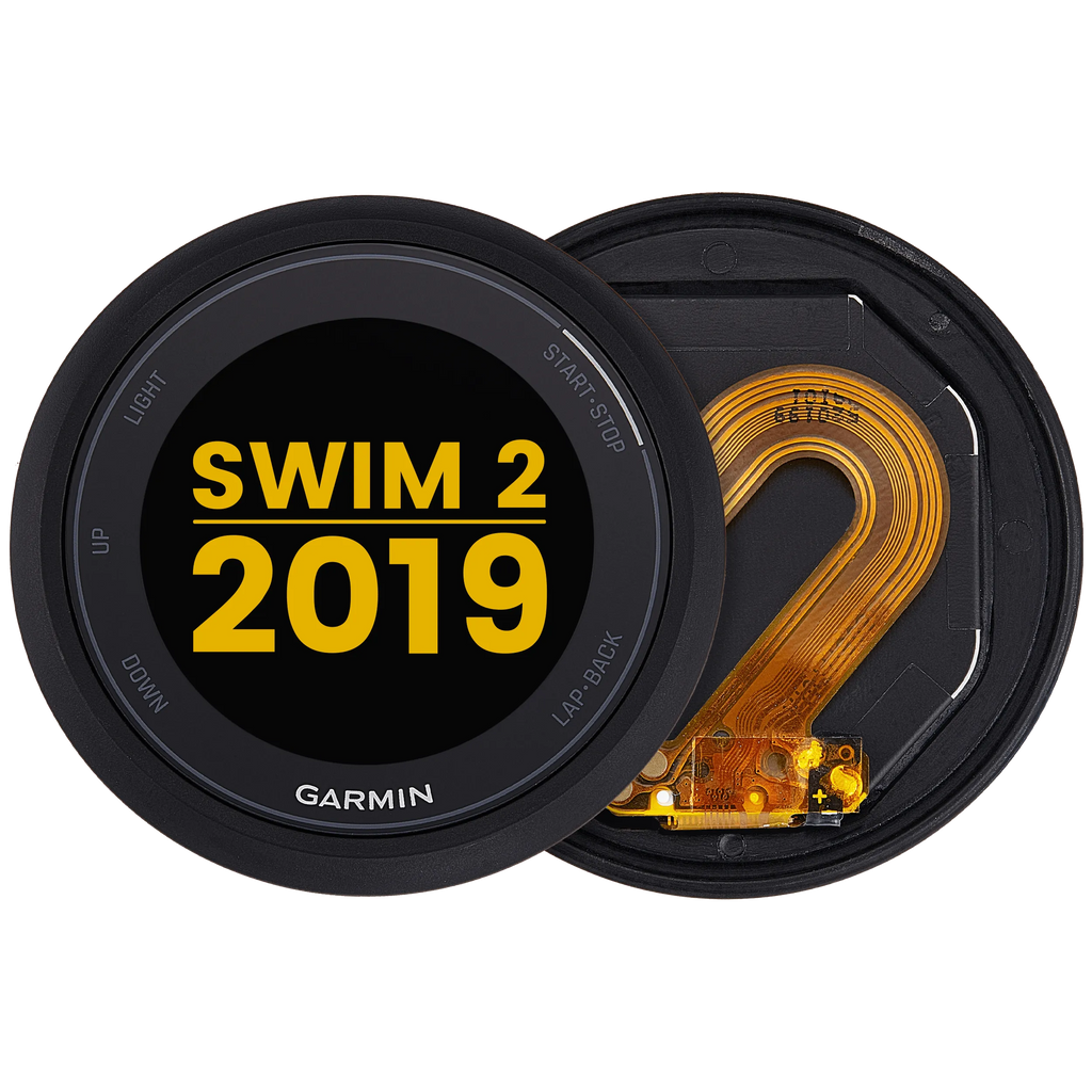 LCD-Display mit Rahmen für Garmin Swim 2 (2019) (Premium) (Schwarz)