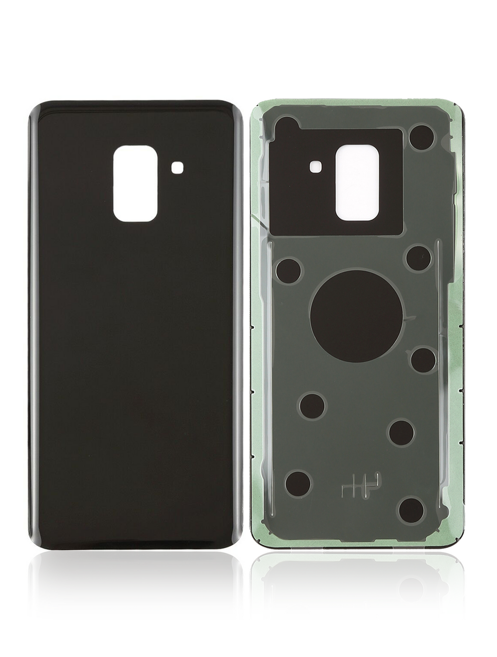 Backcover Glass für Samsung Galaxy A8 (A530 / 2018) (Schwarz)