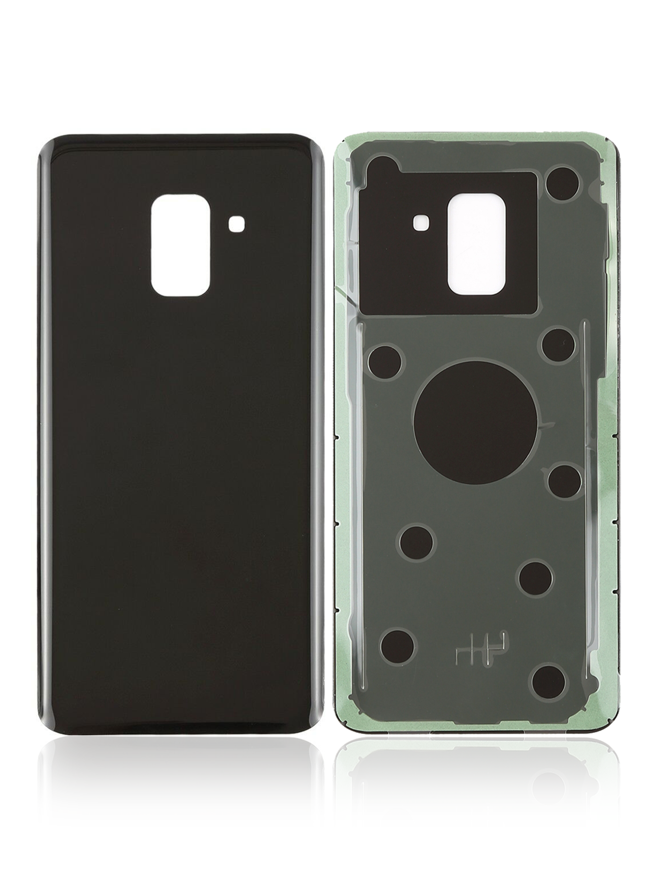 Backcover Glass für Samsung Galaxy A8 (A530 / 2018) (Schwarz)
