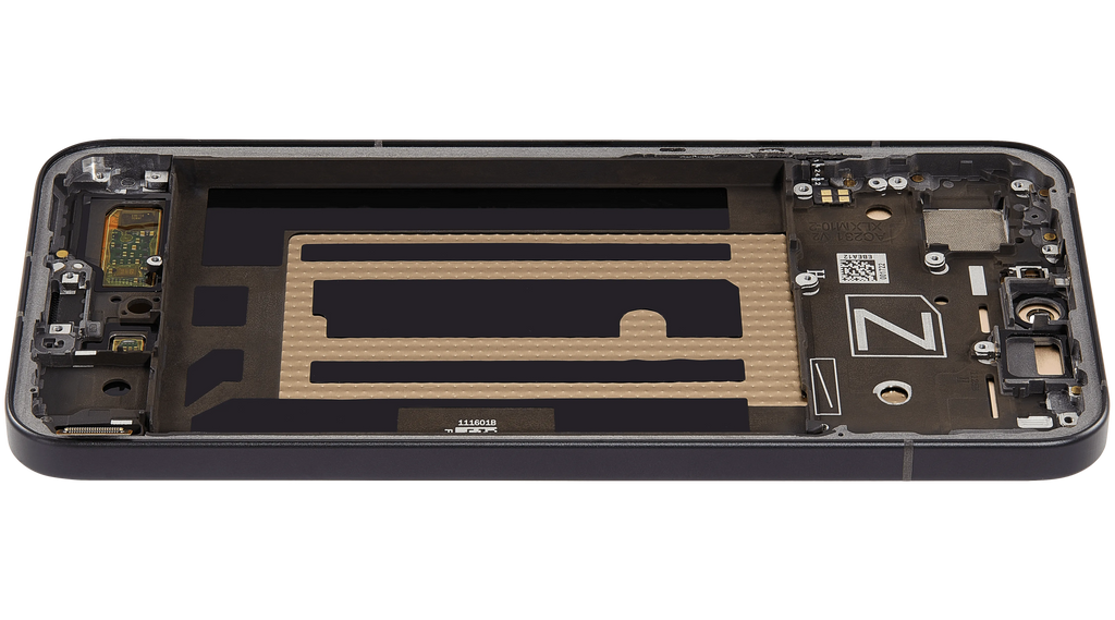 OLED-Display mit Rahmen für OPPO Reno 13 (Refurbished) (Schwarz)