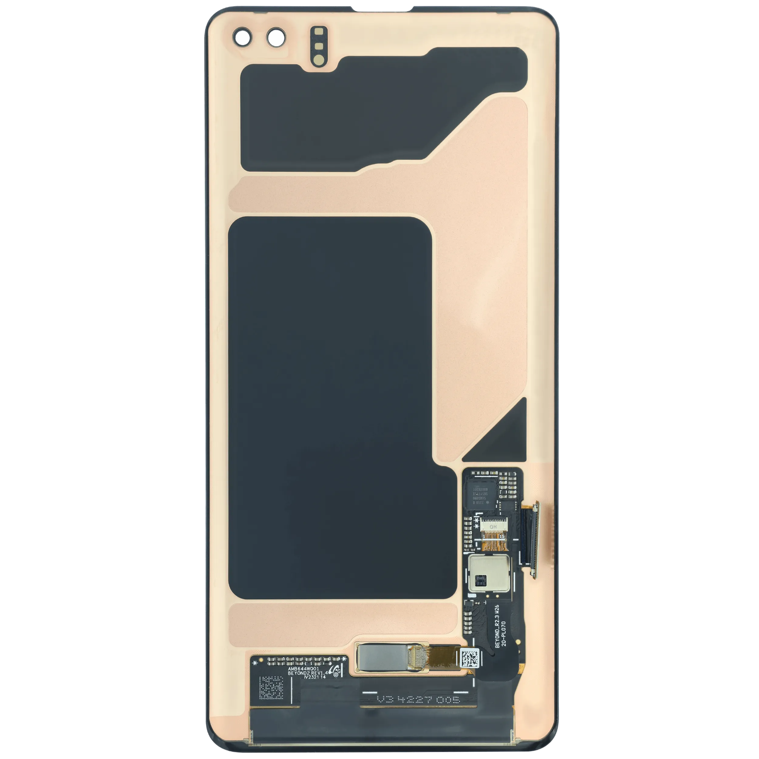 OLED-Display ohne Rahmen für Samsung Galaxy S10 Plus (Service Pack) (Prism Black)