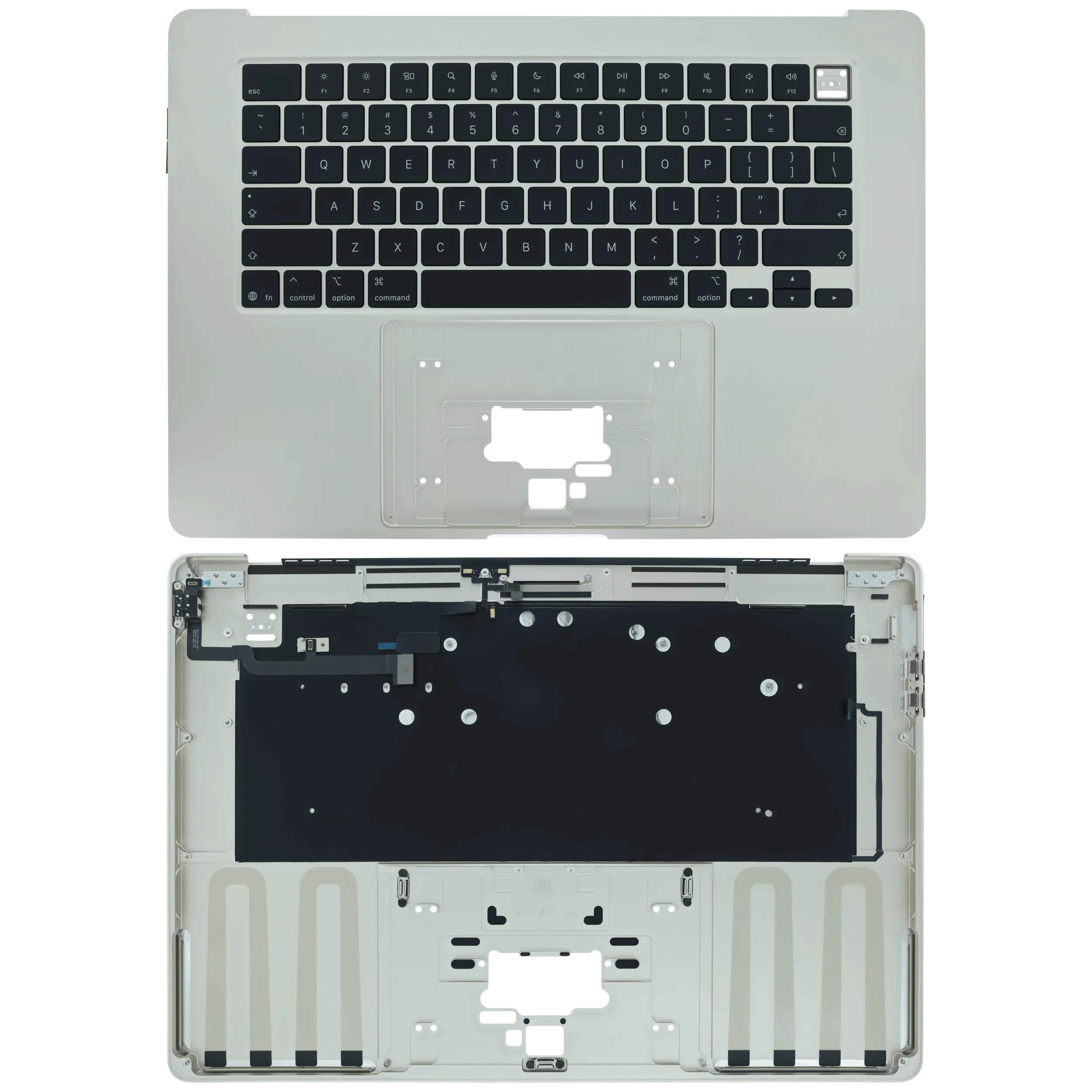 Top Case mit Keyboard (ANSI US) für MacBook Air 15" A3448 (2026) (Original OEM) (Starlight)
