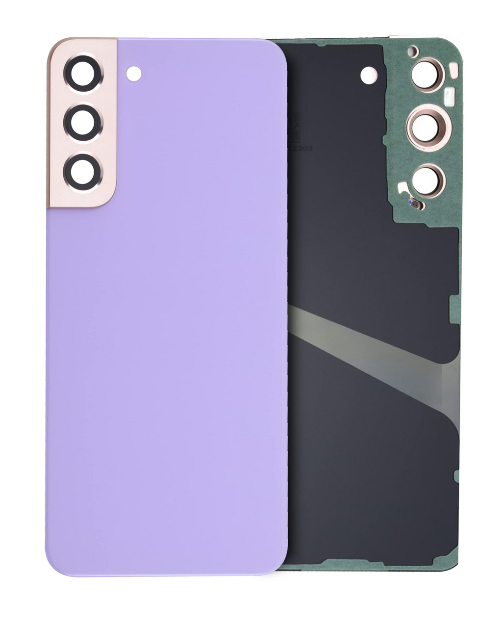 Backcover mit Kameralinse für Samsung Galaxy S22 (Service Pack) (Bora Purple)