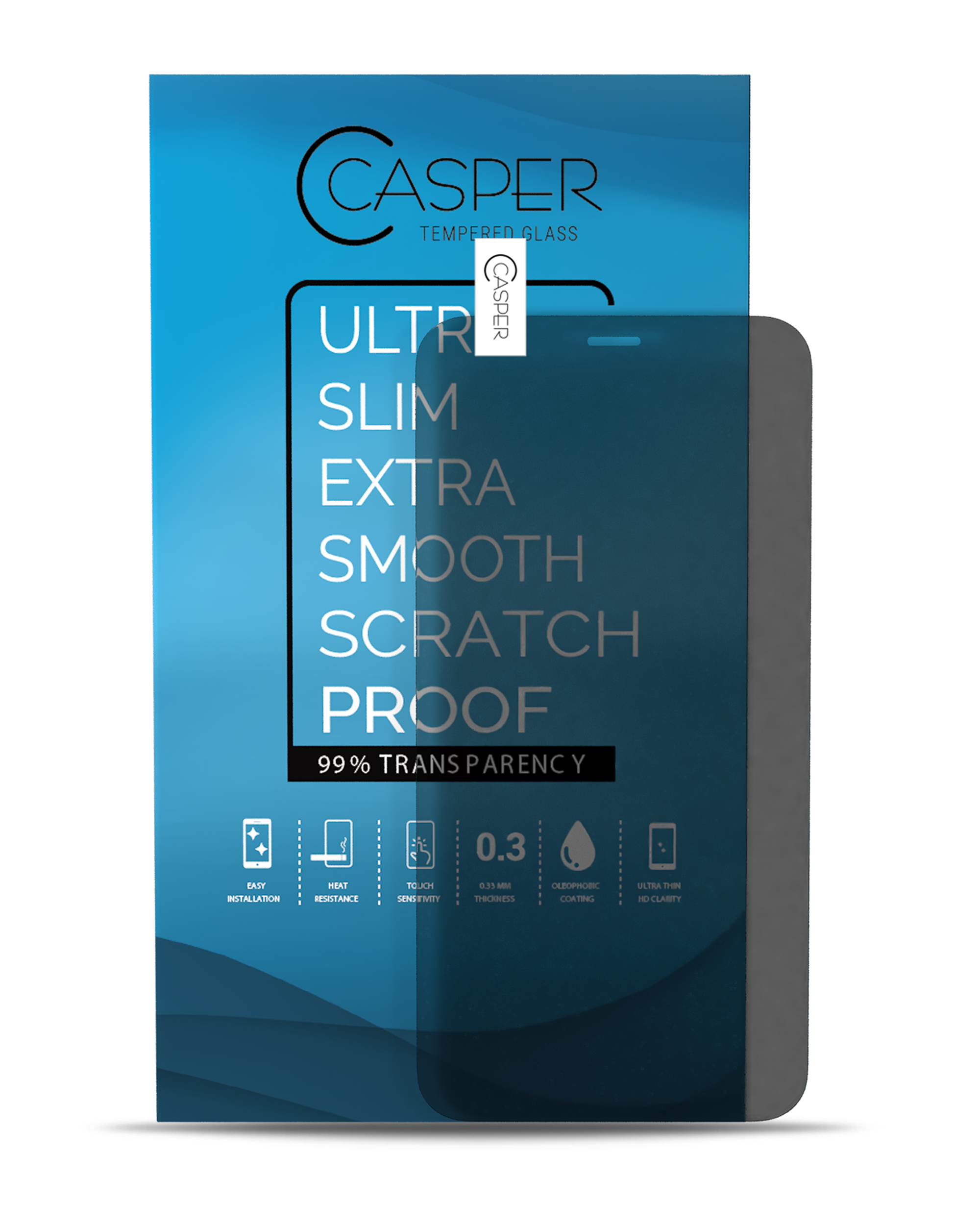 Casper Tempered Glass für iPhone 12 / 12 Pro (10 Pack) (Privacy)