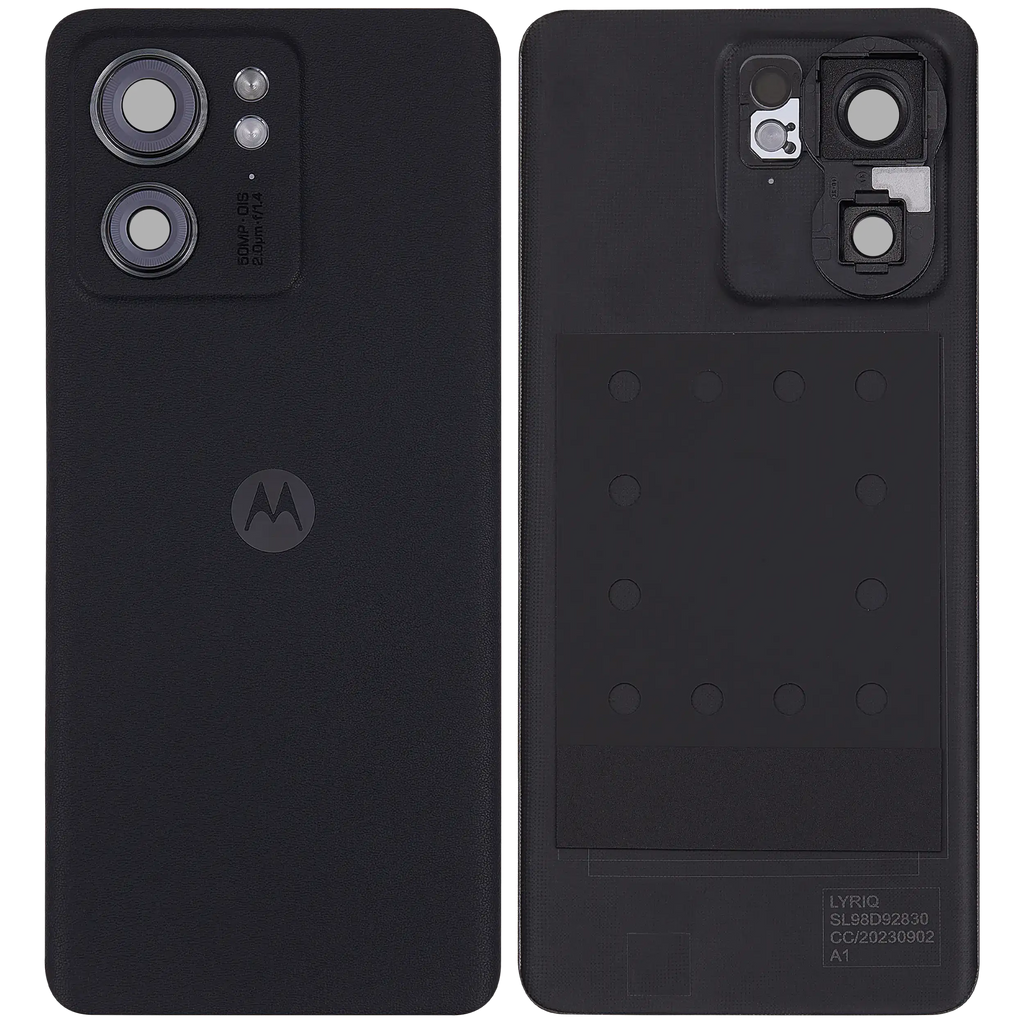 Backcover Glass für Motorola Edge 40 (XT2303-2 / 2023) (Premium) (Eclipse Black)