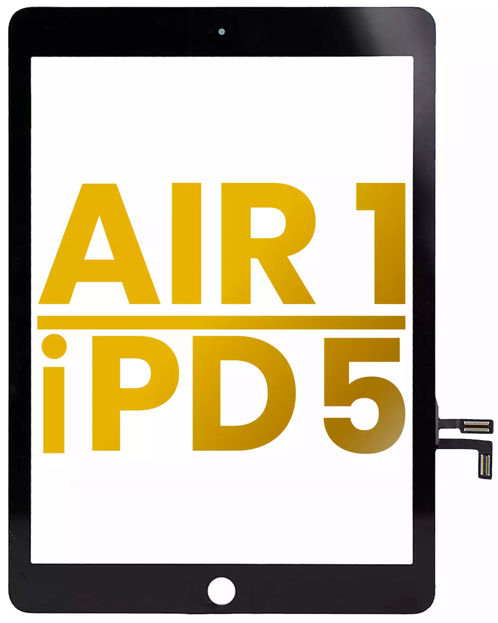 Digitizer für iPad Air 1 / iPad 5 (2017) (Home Button Pre-Installed für iPad Air 1) (Premium) (Schwarz)