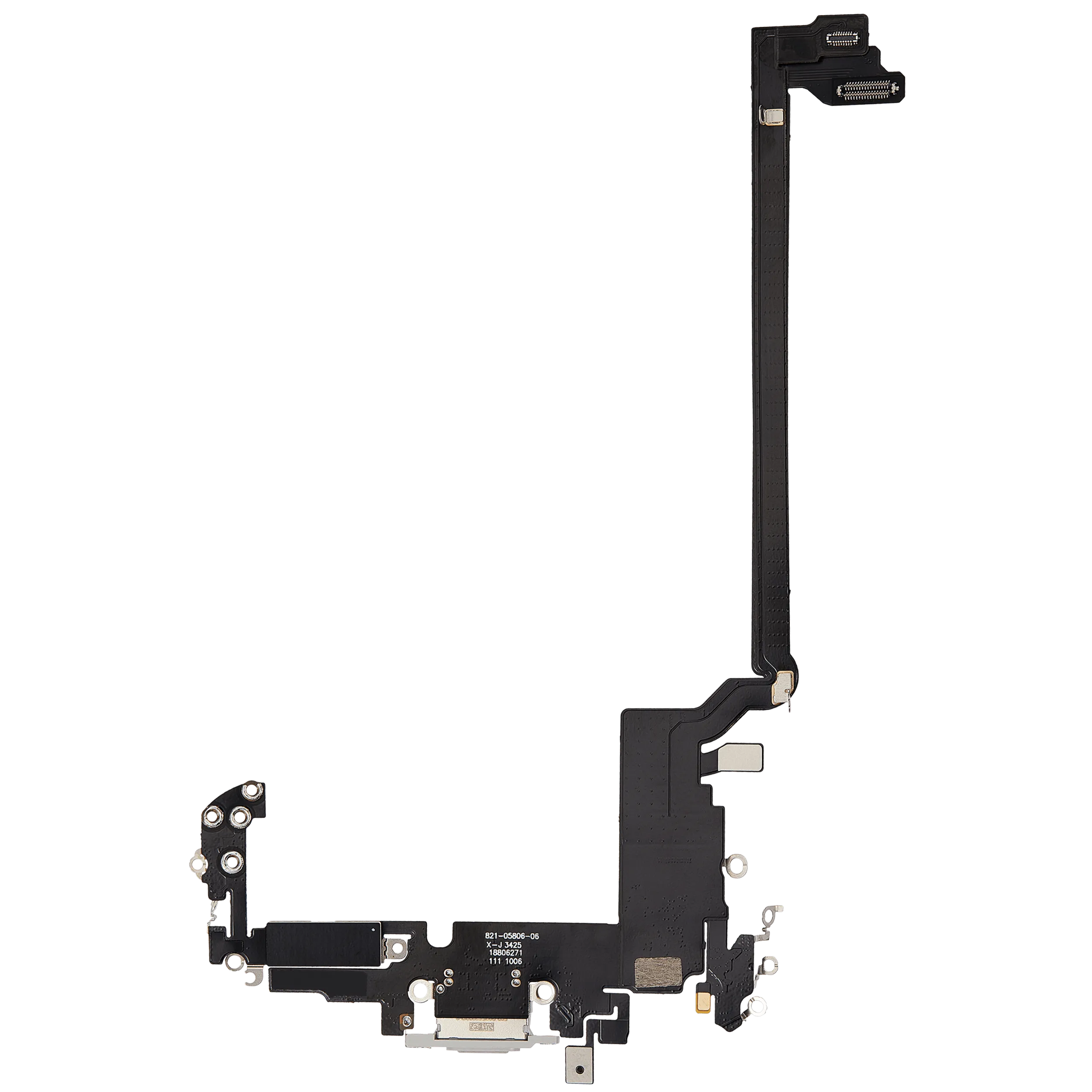 Ladebuchse Flex Cable für iPhone 17 Pro max (Aftermarket Plus) (Internationale Version) (Silber)