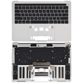 Top Case mit Keyboard (ANSI US) für MacBook Pro 13" A1706 (2016-2017) (gebrauchter OEM-Ausbau, Qualität A) (Silber)