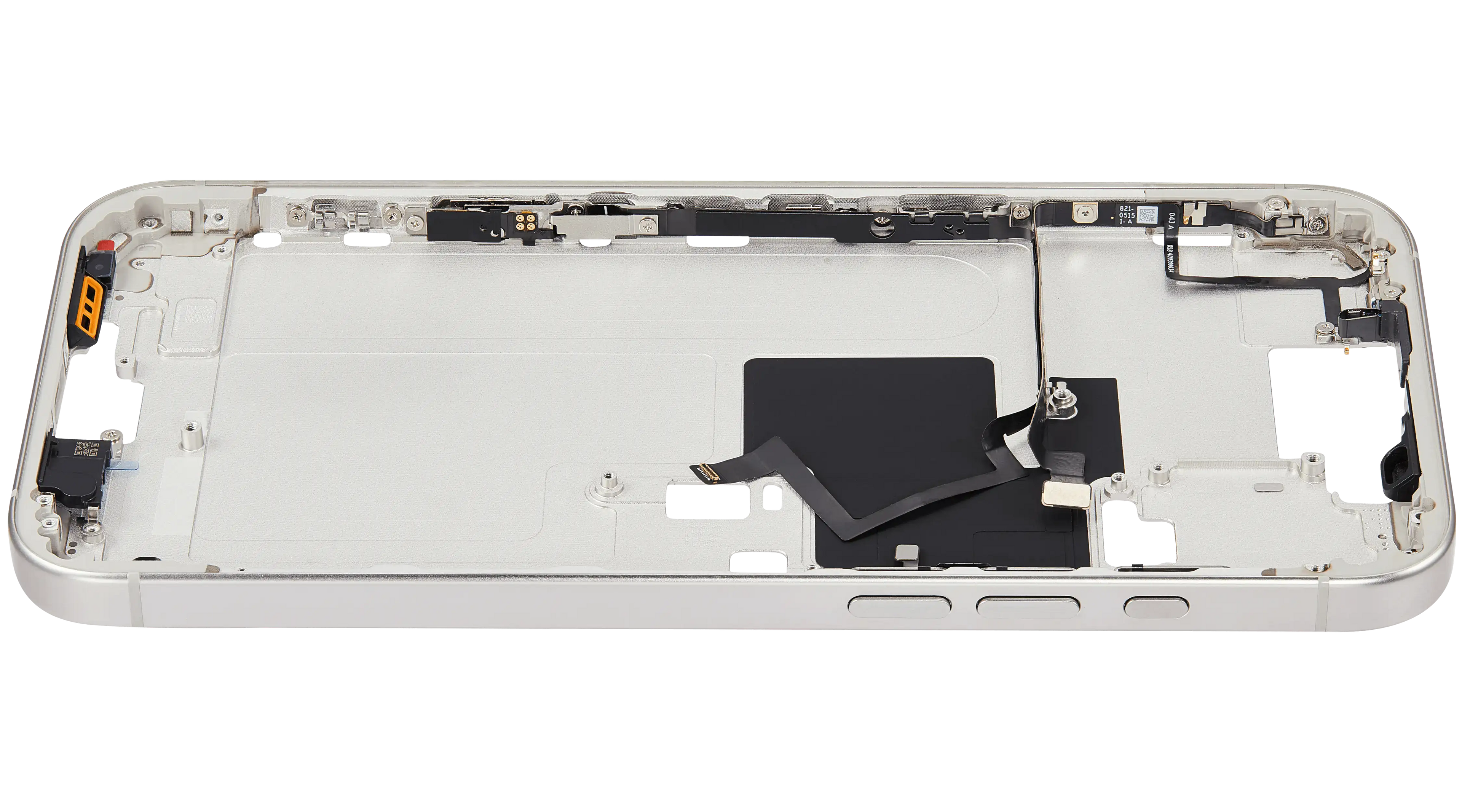 Midframe/Rahmen mit Power And Volume Button für iPhone 16 Pro Max (US-Version) (Aftermarket Plus) (Weiß Titanium)