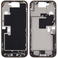 Midframe/Rahmen mit Ladebuchse Flex & Small Parts für iPhone 16 Pro Max (US-Version) (gebrauchter OEM-Ausbau, Qualität C) (Desert Titanium)
