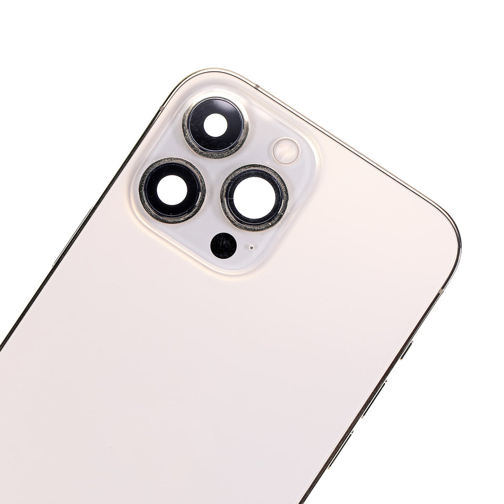 Backcover/Rahmen mit Small Parts für iPhone 13 Pro Max (US-Version) (gebrauchter OEM-Ausbau, Qualität A) (Gold)