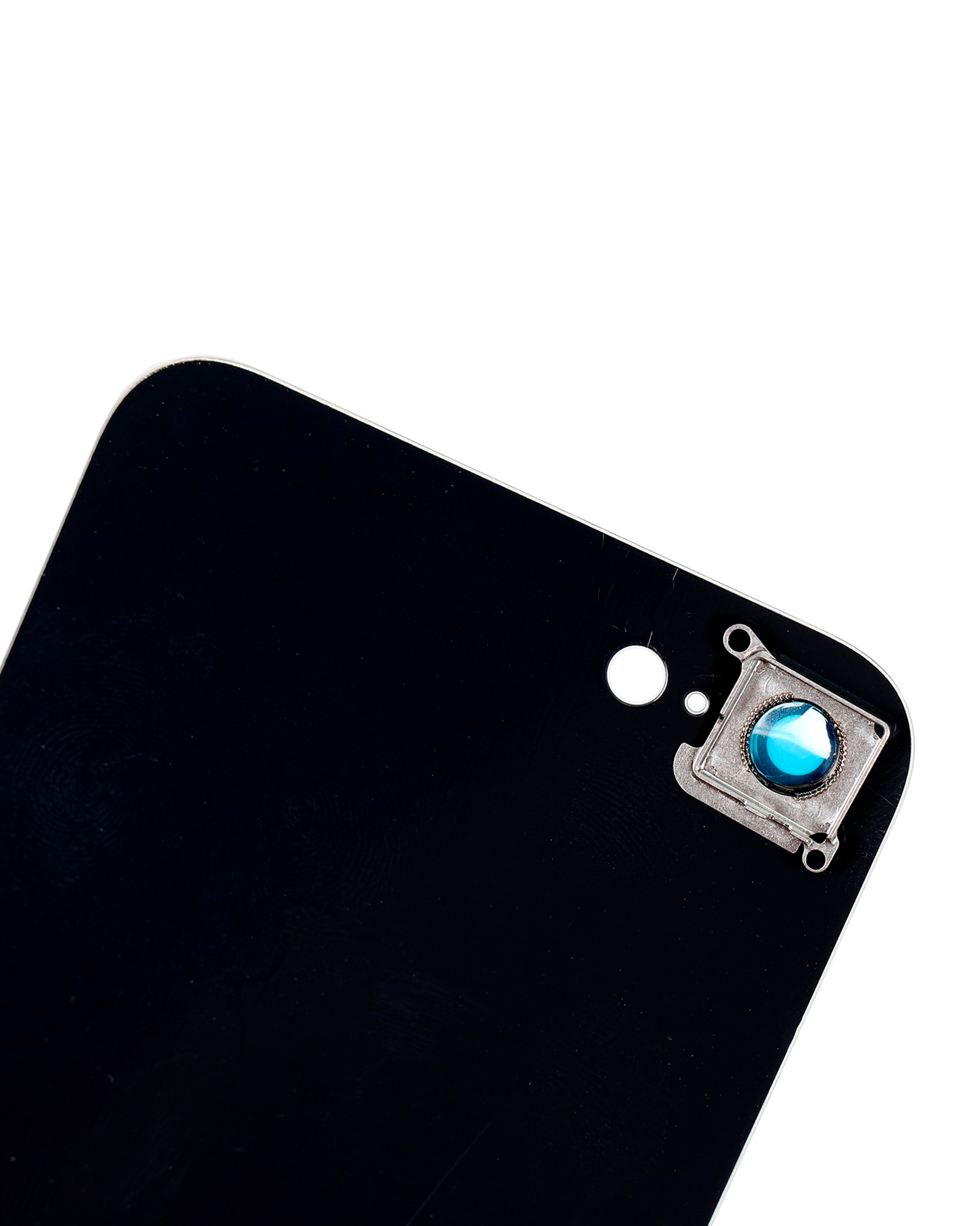 Backcover Glass mit Kameralinse hinten für iPhone 8 (Aftermarket) (ohne Logo) (Silber)