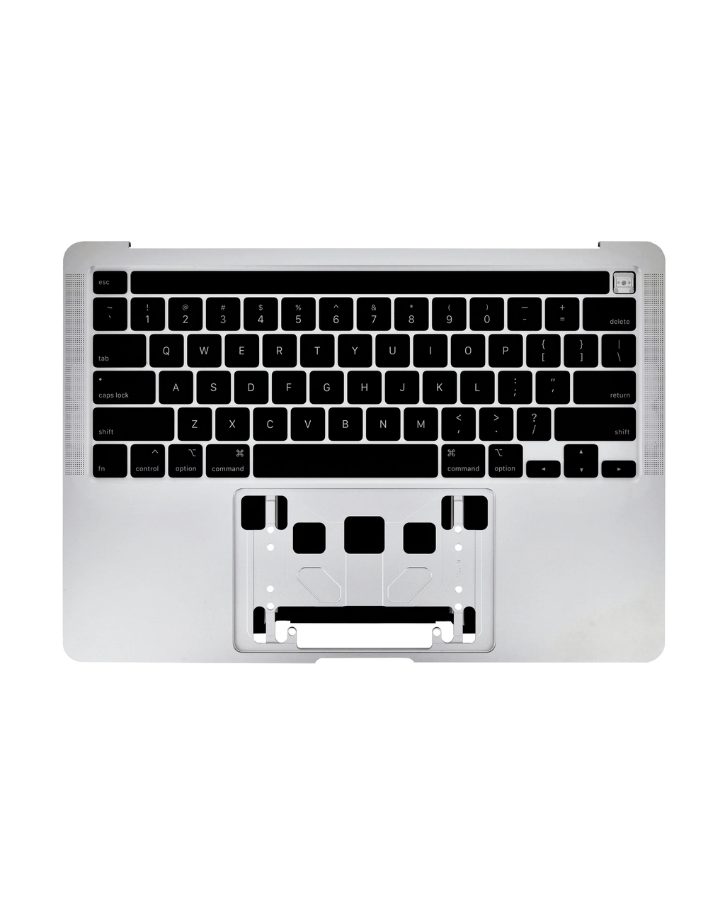 Top Case mit Akku and Keyboard (ANSI US) für MacBook Pro 13" A2289 (2020) (gebrauchter OEM-Ausbau, Qualität B/C) (Silber)