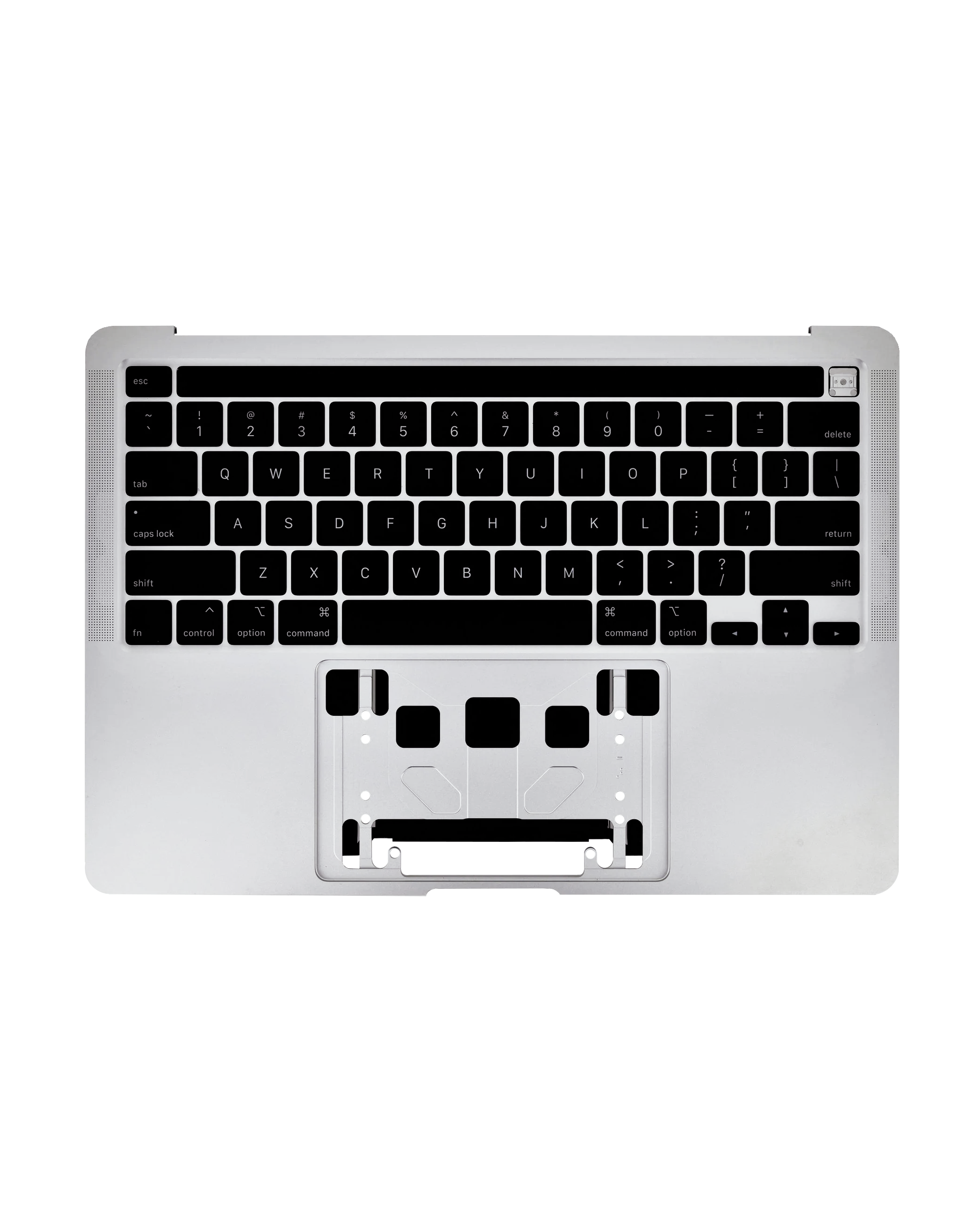 Top Case mit Akku and Keyboard (ANSI US) für MacBook Pro 13" A2289 (2020) (gebrauchter OEM-Ausbau, Qualität B/C) (Silber)