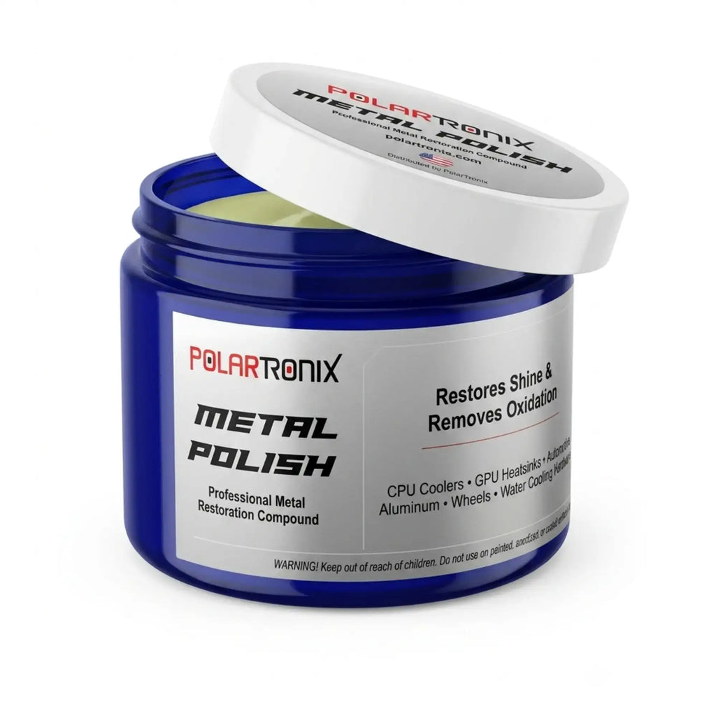 Metal Polish Compound für Aluminum Heatsinks CPU GPU Coolers Wheels & Metal Surfaces (6 oz) (PolarTronix)